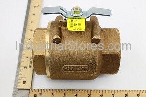 Conbraco 80-109-07 Bronze Liquid Propane Gas Ball Valve 2-1/2" Threaded 600psig WOG Cold Non-Shock 250psig Liquid Propane Gas