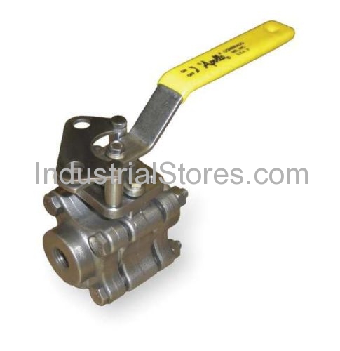 Conbraco 86A-103-01 Stainless Steel 3-Piece Full Port Ball Valve 1500 CWP 1/2"