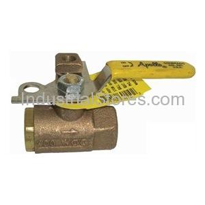 Conbraco 75-105-01 Bronze Pad Locking Ball Valve 1" Threaded 600psig WOG Cold Non-Shock 150psig Saturated Steam