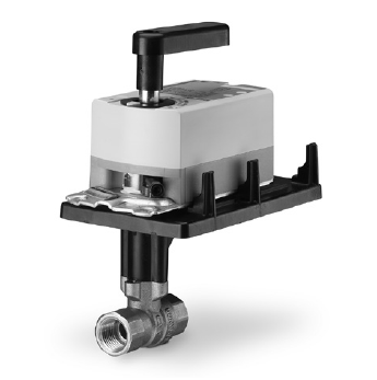 Siemens Building Technology 171D-10324 Two-Way Ball Valve Assembly 1-1/2" 63Cv 200 PSI Valve Body Normally Open with Non-Spring Return Actuator