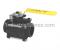 Conbraco 83R-148-01 Carbon Steel 3-Piece Full Port Ball Valve with Actuator Ready ISO Mounting Pad 2"